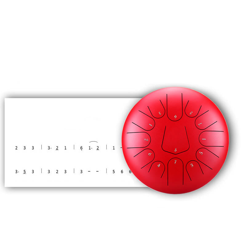 KarmaRipple's Steel Tongue Drum Sound Balancing Mindfulness Meditation Yoga Drum Kit 11 Note 8 Inch p19