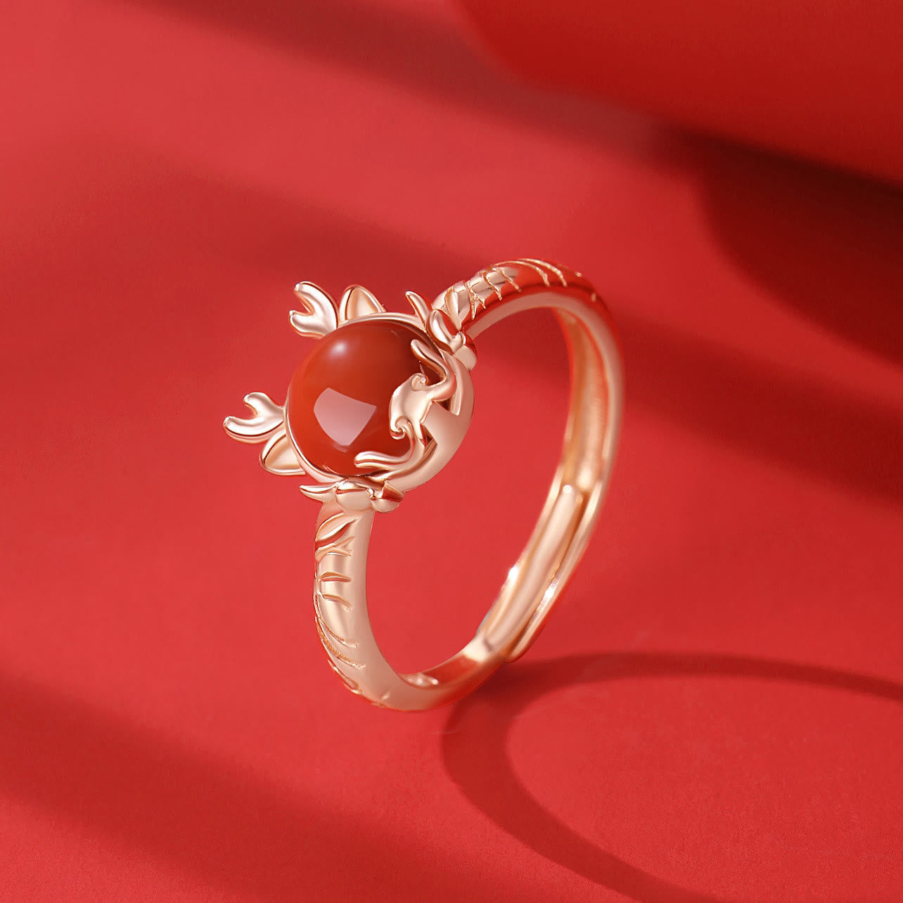 KarmaRipple's ???A Flash Sale- 925 Sterling Silver Year of the Dragon Cinnabar Red Agate Dragon Protection Bracelet Pendant Necklace Earrings Ring p26