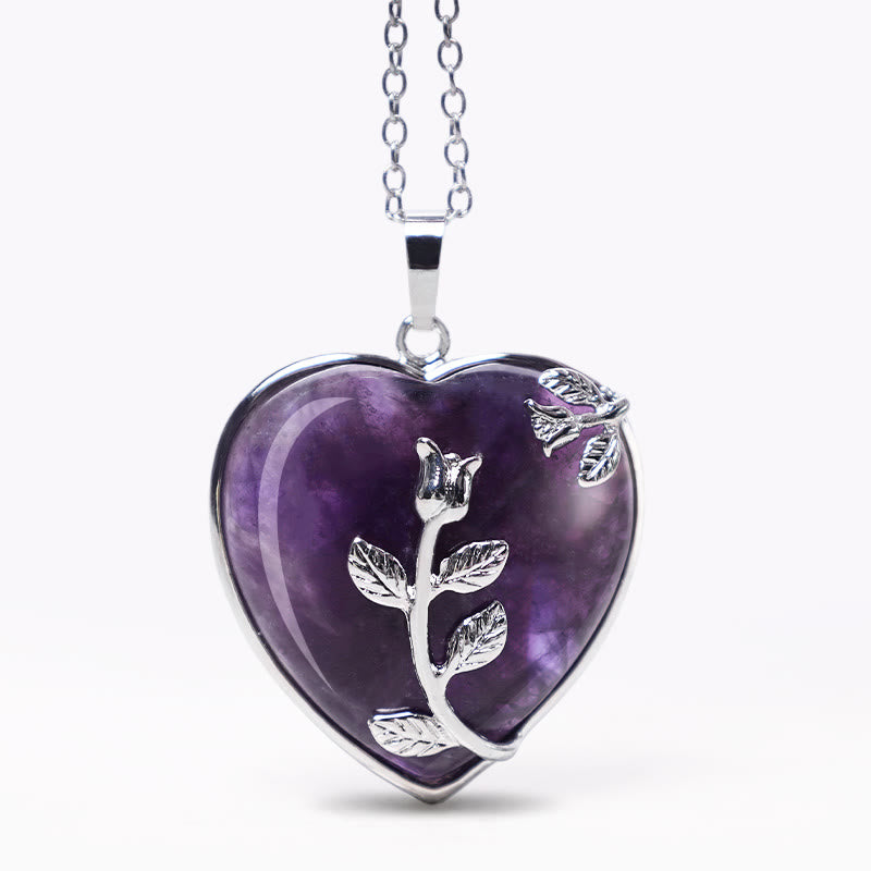 KarmaRipple's Authentic Balancing Crystals Heart Necklace Necklaces p1