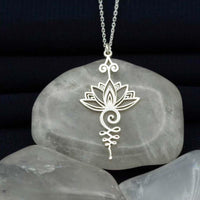 KarmaRipple's Lotus Fortune Wealth Pendant Necklace