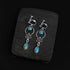 Alloy Turquoise Earring Clips