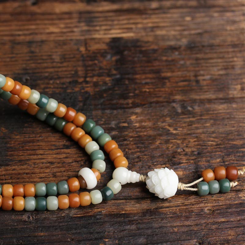 KarmaRipple's Bodhi Lotus Mala Balance Pendant Bracelet p5