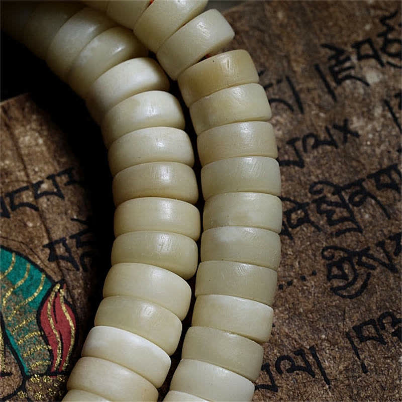 KarmaRipple's Tibetan 108 Mala Beadwork Yak Bone Balance Strength Mala Bracelet p11