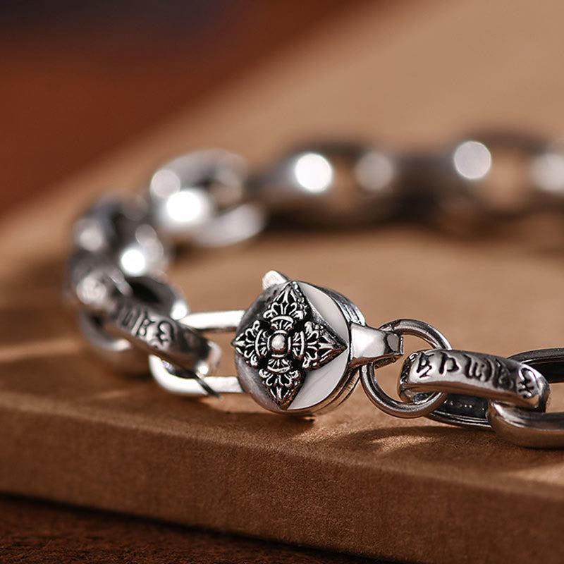 KarmaRipple's 925 Sterling Silver Six True Words Wisdom Calm Bracelet p3