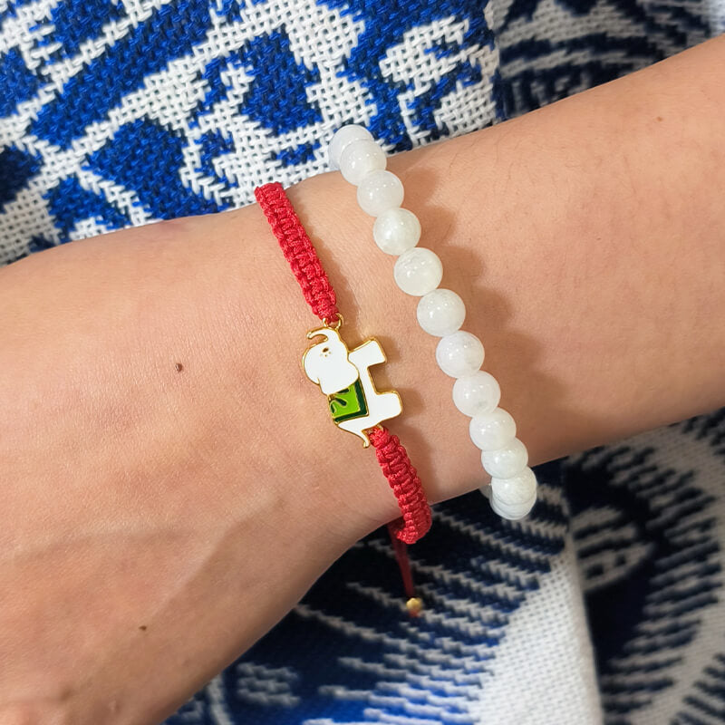 KarmaRipple's Tibetan Handmade 925 Sterling Silver Fortunate Elephant Red String Bracelet p5