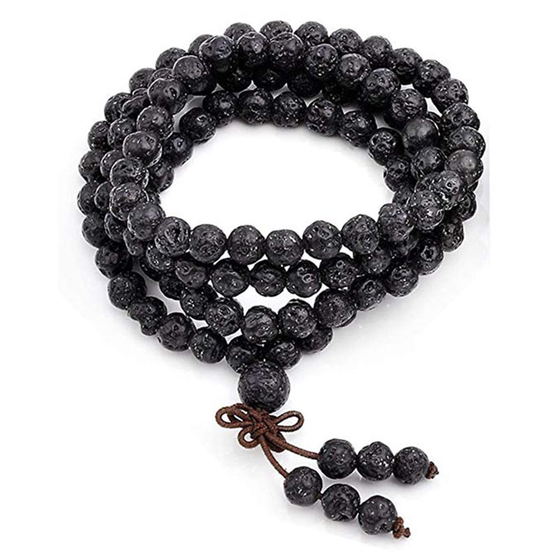 KarmaRipple's Authentic Lava Rock 108 Beadwork Protection Bracelet p2