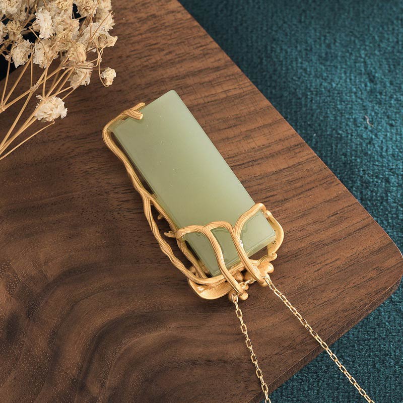 KarmaRipple's Authentic Green Aventurine Balance Pendant Necklace p5