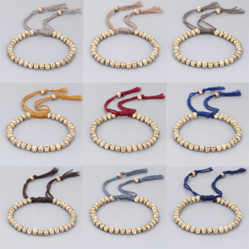 KarmaRipple's Tibetan Handmade Bronze Bead Fortune String Bracelet p15
