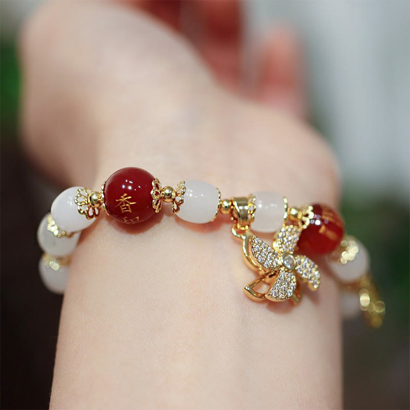 KarmaRipple's Windmill Chinese Lock Talisman Fu Character Blessing Bracelet p7