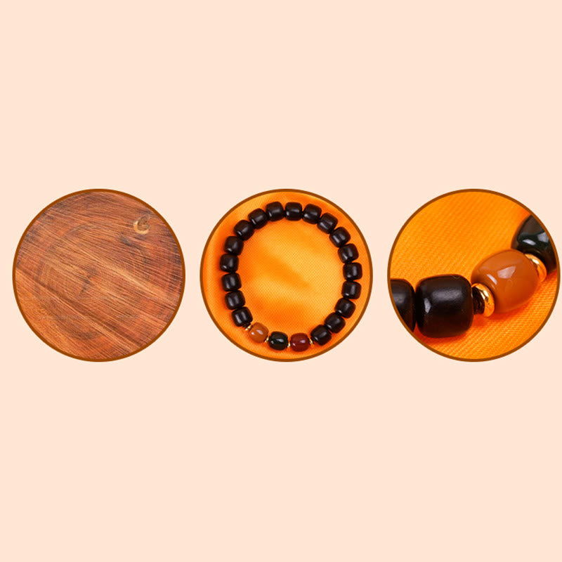KarmaRipple's Ebony Wood Rosewood Peace Balance Bracelet p10
