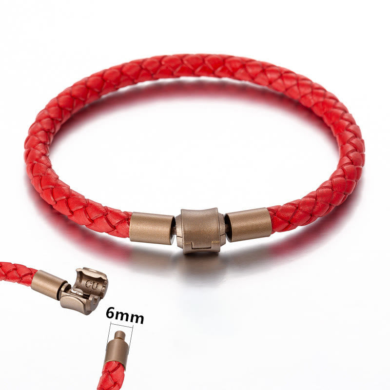 KarmaRipple's Vintage Leather Rope Fortune Braid String Bracelet p32
