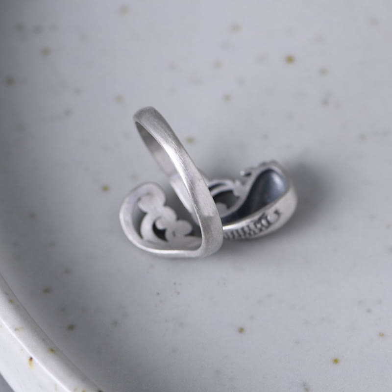 KarmaRipple's 925 Sterling Silver Koi Fish Water Ripple Fortune Wealth Ring p8