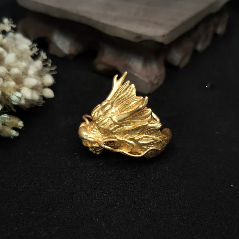 KarmaRipple's Golden Dragon Fortune Protection Ring p3