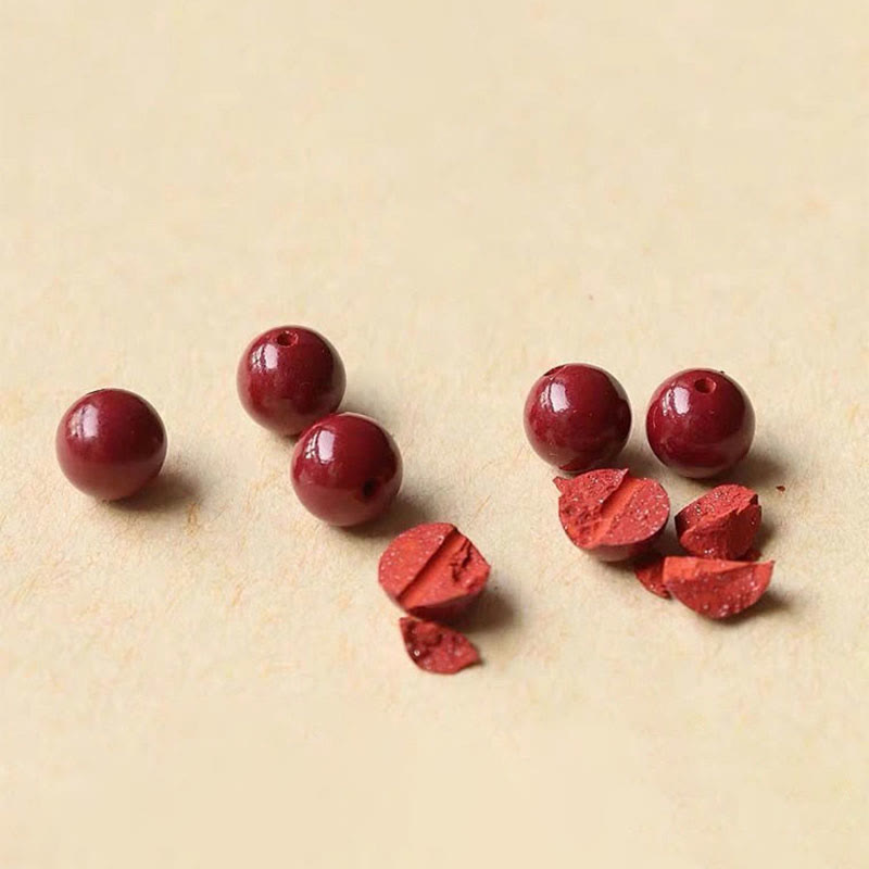 KarmaRipple's Authentic Fortunate Cinnabar Bead Blessing String Bracelet Anklet p24