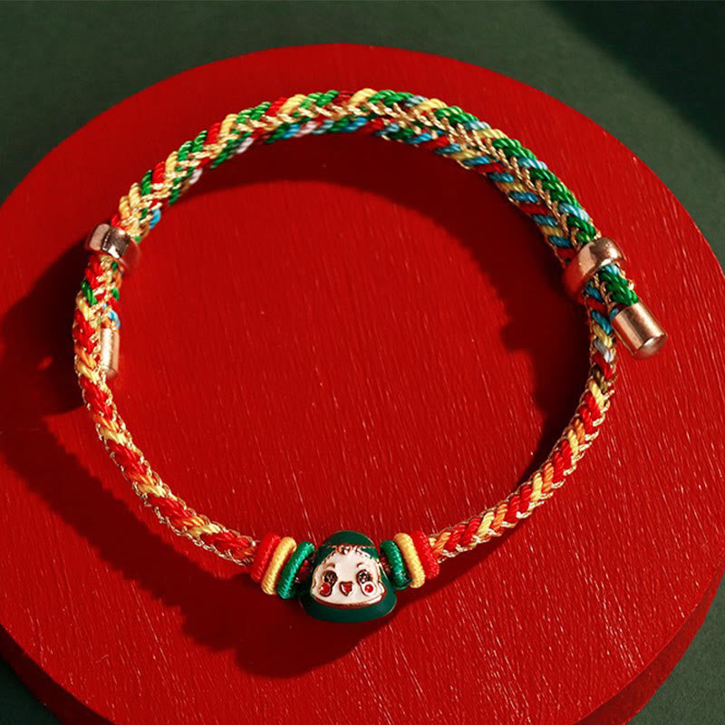KarmaRipple's Colorful Rope Zongzi Pattern Fu Character Fortune Handmade Bracelet p18