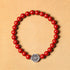 Cinnabar Beads(Elastic String) / 22cm