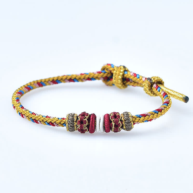 KarmaRipple's Handmade Dunhuang Color Fortune Braid String Bracelet p14
