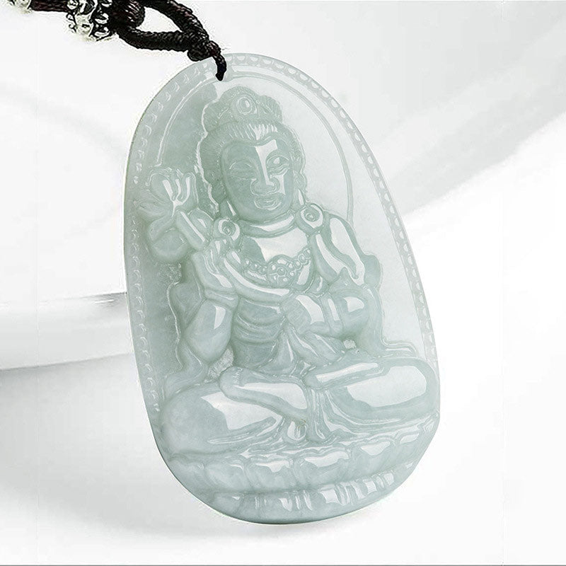 KarmaRipple's Chinese Zodiac Natal Buddha Jade Wealth Prosperity Pendant Necklace p5