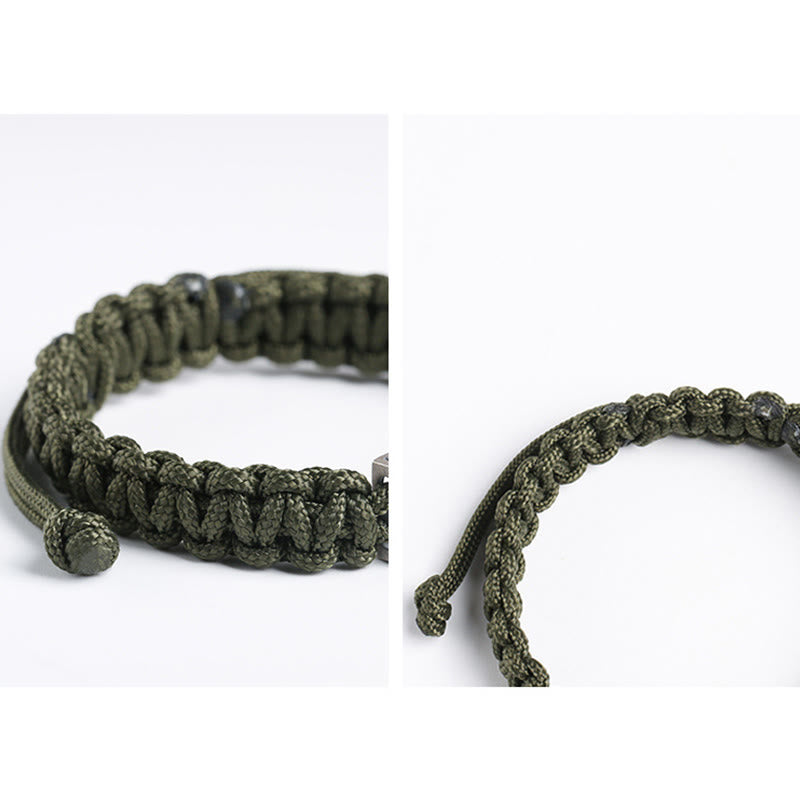 KarmaRipple's 925 Sterling Silver Bullet Design Woven Rope Bracelet p9