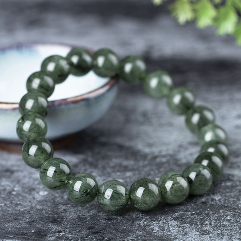 KarmaRipple's Authentic Green Gemstone Blessing Wealth Bracelet p9