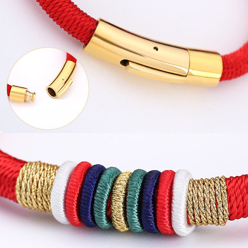 KarmaRipple's Tibetan Handmade Colorful King Kong Weave Five Elements Fortune Braid String Bracelet p11