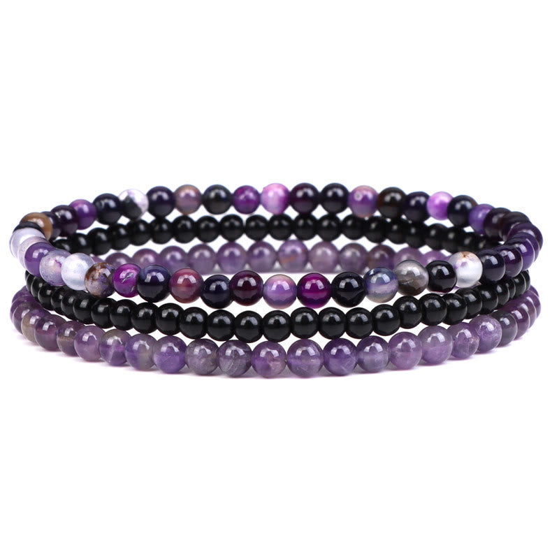 KarmaRipple's 3Pcs Authentic Gemstone Stone Inner Peace Spiritual Bracelet p1