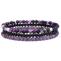 KarmaRipple's 3Pcs Authentic Gemstone Stone Inner Peace Spiritual Bracelet