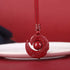 Wine Red Rope / Plain Bead / Low Content Cinnabar