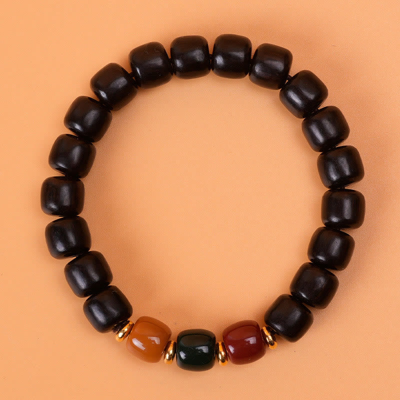 KarmaRipple's Ebony Wood Rosewood Peace Balance Bracelet p3