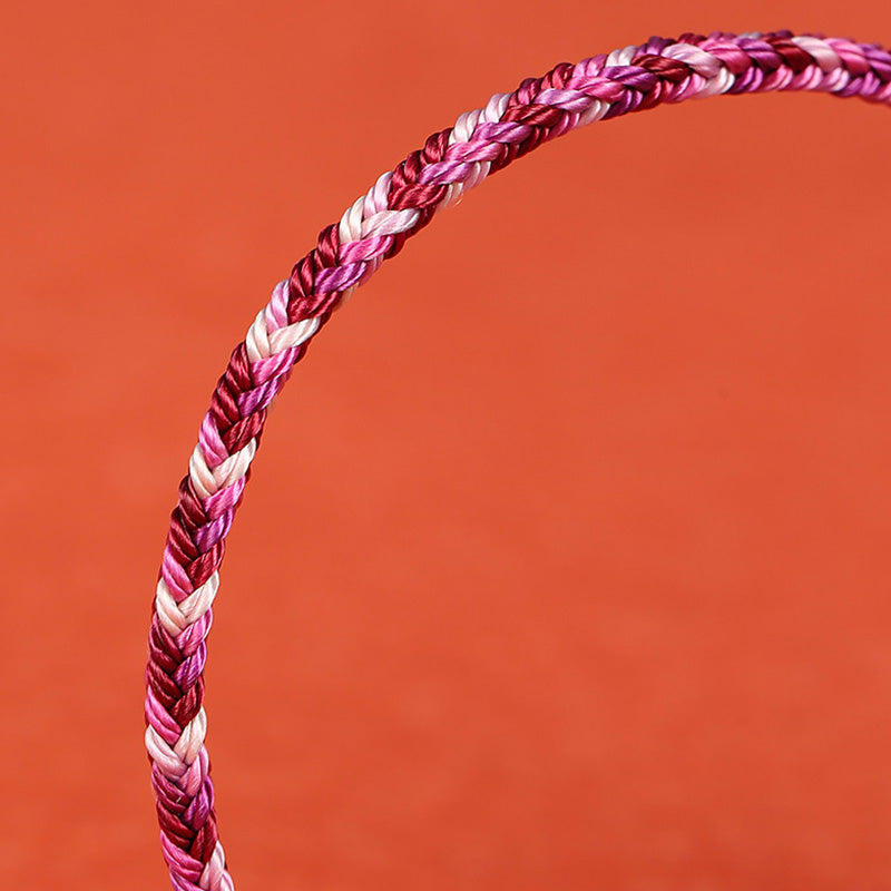 KarmaRipple's Handmade Dunhuang Colorful Rope Protection Braid String Bracelet p11