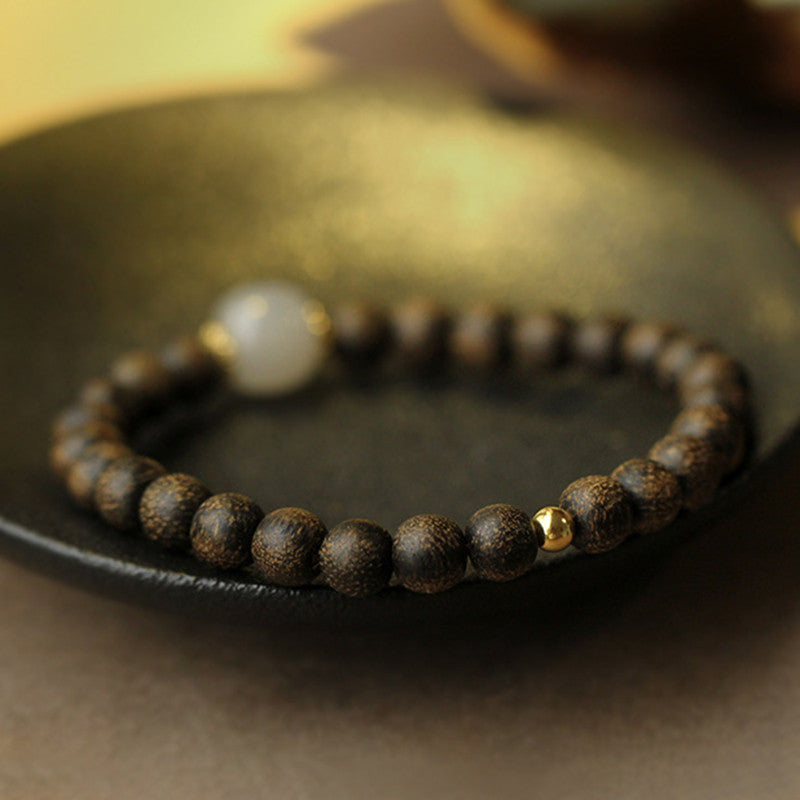 KarmaRipple's Agarwood Jade Strength Calm Bracelet p10