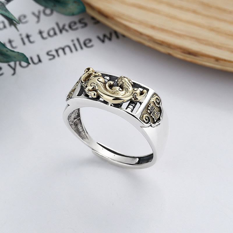 KarmaRipple's 925 Sterling Silver PiXiu Fortune Wealth Adjustable Ring p2