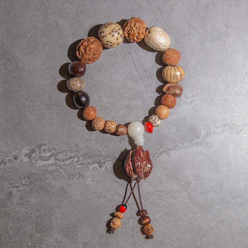 KarmaRipple's 108 Mala Beadwork Bodhi Seed Fortune Wealth Bracelet Wrist Mala p7