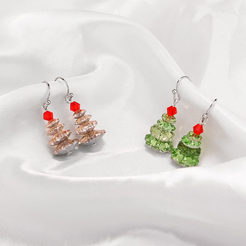 KarmaRipple's Various Crystals Christmas Tree Amethyst Peace Balancing Drop Earrings p10