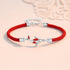 Silver Koi Fish Red Bracelet(Wrist Circumference 14-18cm)