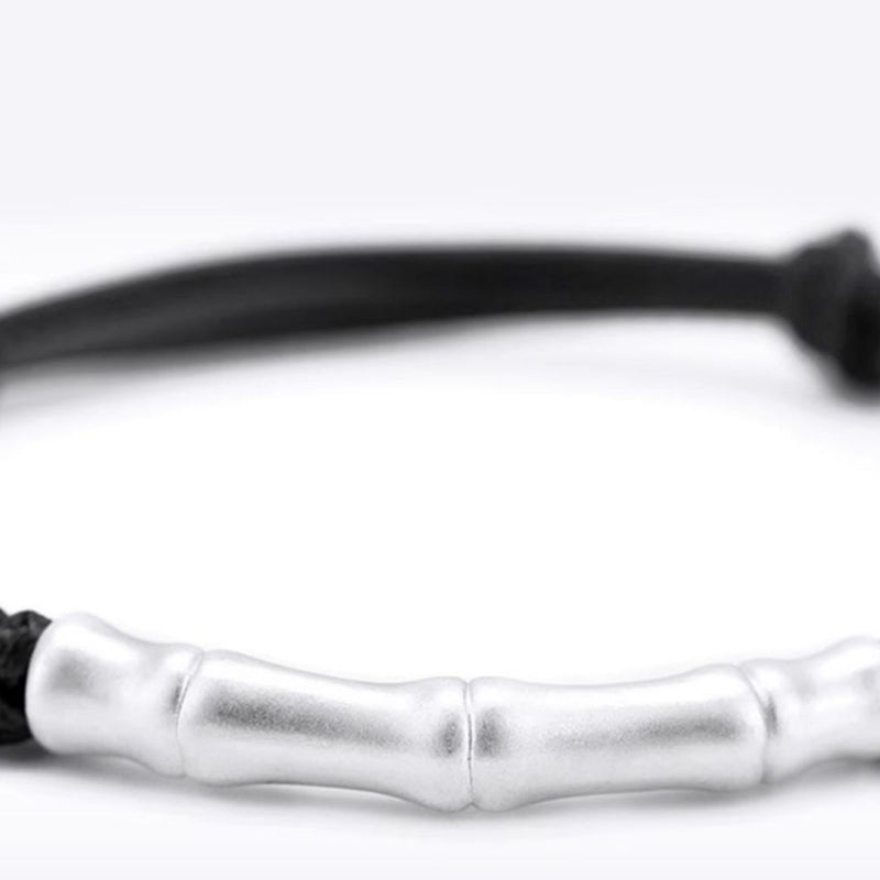 KarmaRipple's 999 Sterling Silver Bone Pattern Fortune Rope Woven Bracelet p12