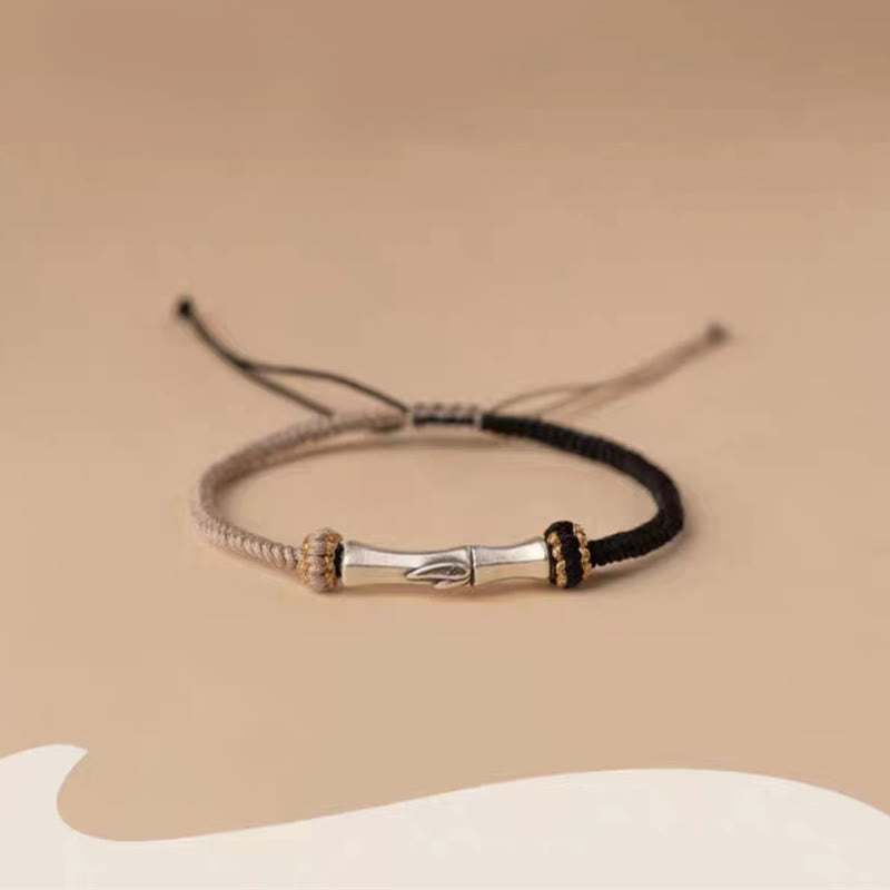 KarmaRipple's 925 Sterling Silver Bamboo Protection Woven Bracelet p11