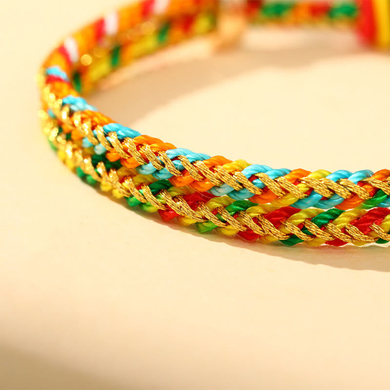 KarmaRipple's Colorful Rope Zongzi Pattern Fortune Handmade Child Adult Bracelet p22
