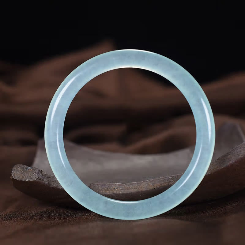 KarmaRipple's Blue Chalcedony Emotional Balance Energy Bracelet Bangle p1