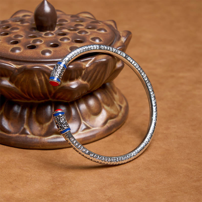 KarmaRipple's Heart Sutra Carved Bronze Coins Balancing Bracelet Bangle p7