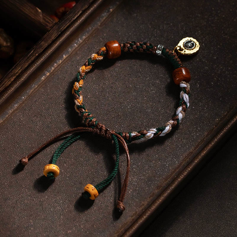 KarmaRipple's Tibetan Camel Bone Yak Bone Fortune Rope Bracelet p4