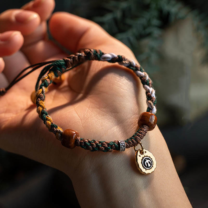 KarmaRipple's Tibetan Camel Bone Yak Bone Fortune Rope Bracelet p11