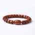 8*10mm Yak Bone Red Agate Heart Sutra(Wrist Circumference 14-16cm)