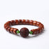 8*10mm Yak Bone Small Leaf Red Sandalwood(Wrist Circumference 14-16cm)