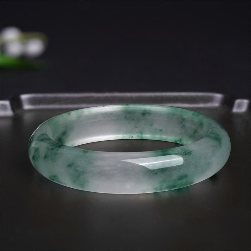 KarmaRipple's Authentic Jade Floating Flower Fortune Bracelet Bangle p3
