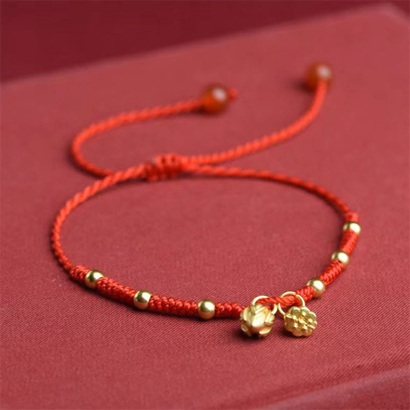 KarmaRipple's Lotus Pod Talisman Fortune String Rope Anklet p3