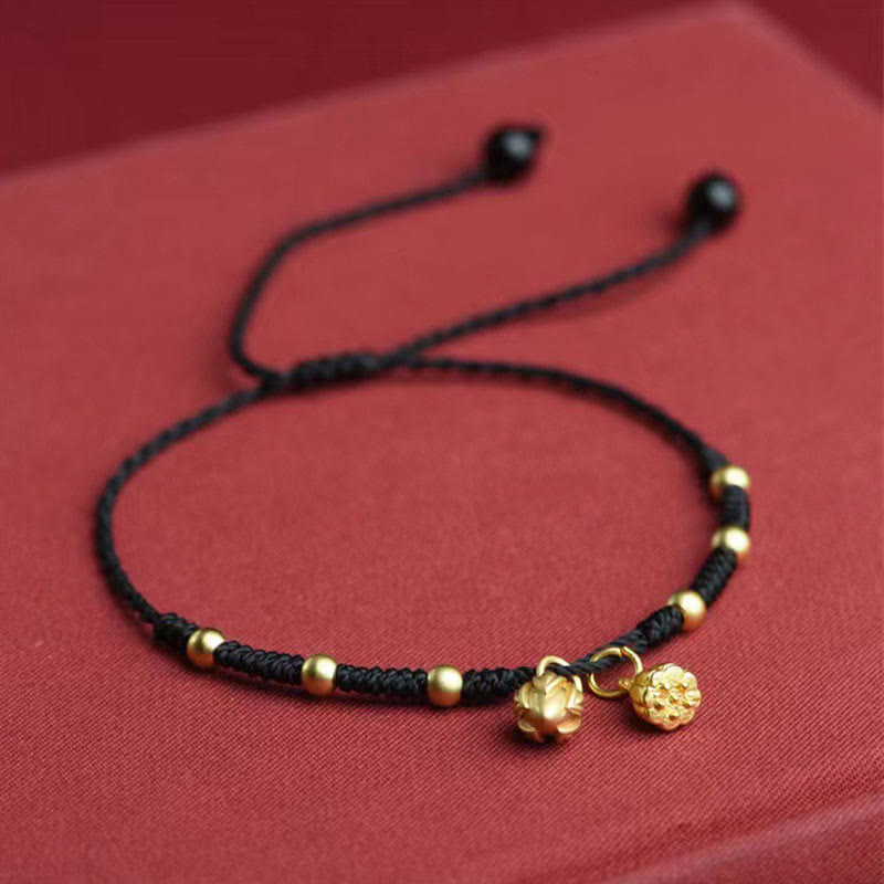 KarmaRipple's Lotus Pod Talisman Fortune String Rope Anklet p9