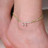 2mm Peridot Anklet(Circumference 22cm)