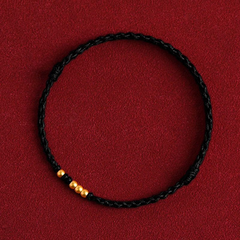 KarmaRipple's 999 Gold Beadwork Fortune Woven Protection Pair Bracelet p41