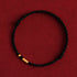 Black Rope(One&Three Gold Beads) / 14cm